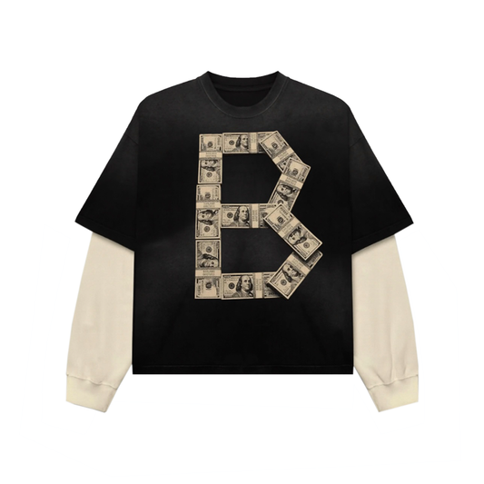 Money Stack Thermal Sleeve Bands Shirt