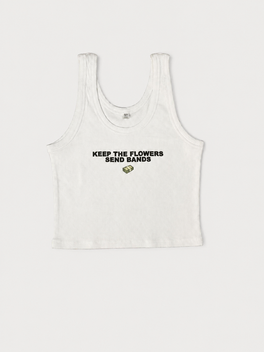 Keep the Flowers Crop Tank